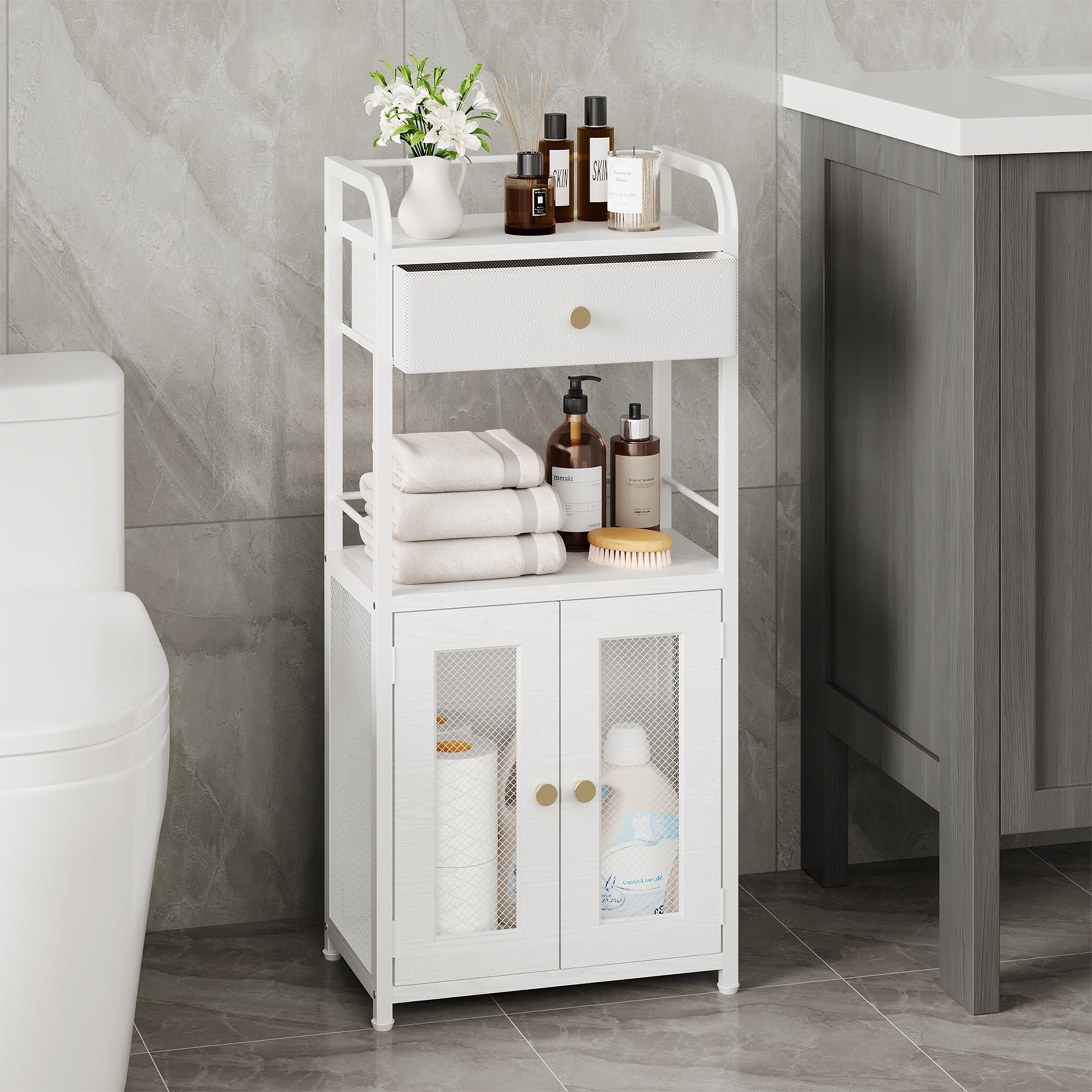 SWYTMIKI cabinet soft leather drawer glides quietly for private storage