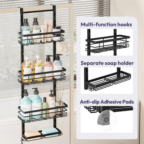 SWTYMIKI four-tier bathroom storage in a modern bath