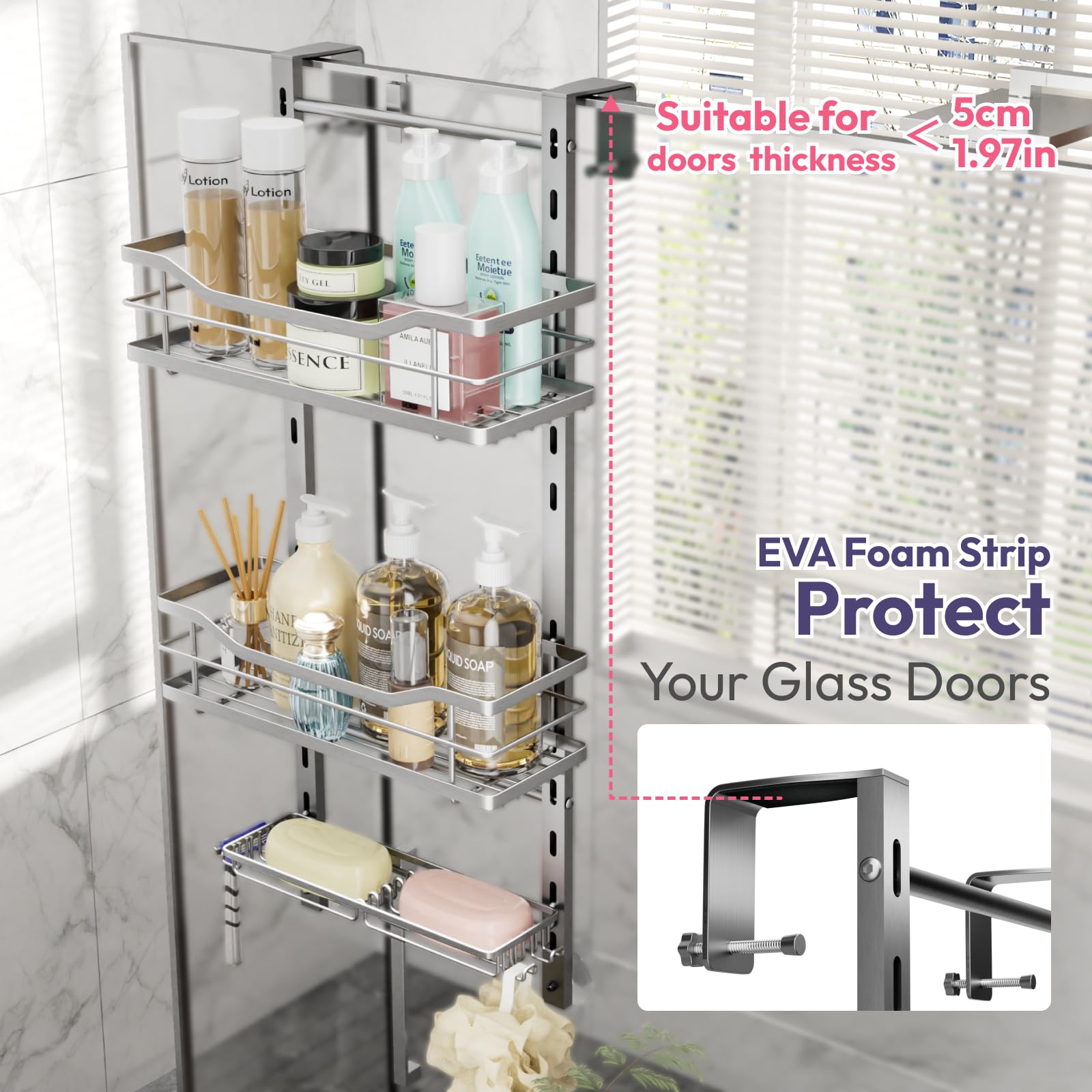 SWTYMIKI EVA foam padding protects doors from scratches.