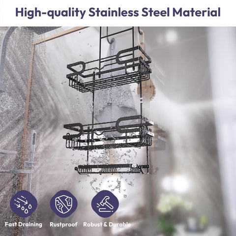 SWTYMIKI rustproof 304 stainless steel construction resists humidity for lasting shine and durability.