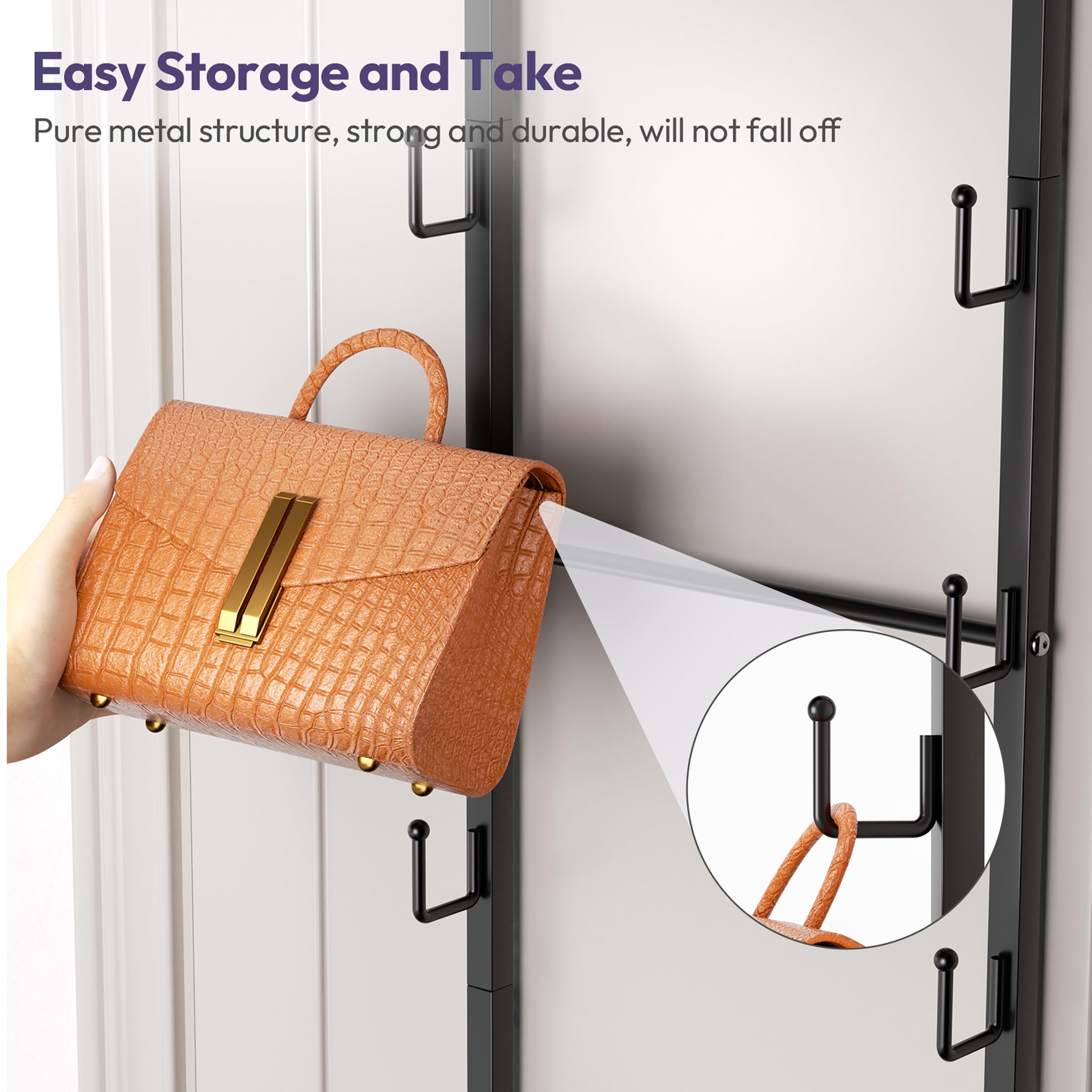 SWTYMIKI see-it-grab-it layout makes each purse easy to find and reach