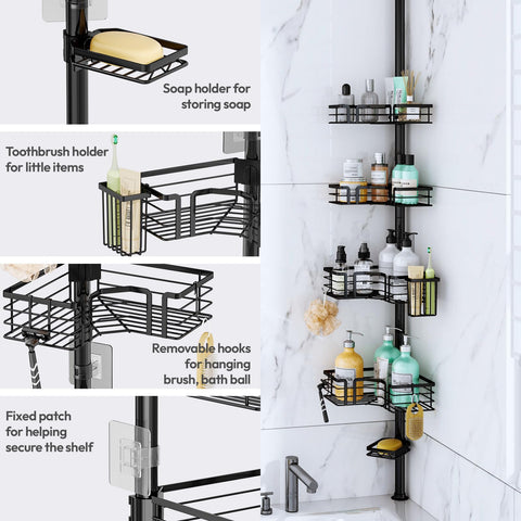 SWTYMIKI toothbrush rack keeps dental care items tidy and accessible.