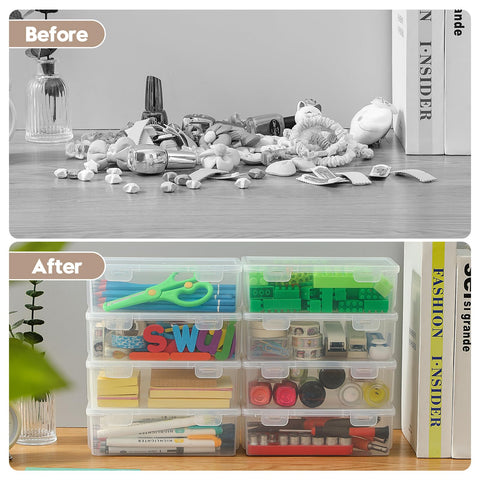 Swuj stackable pencil boxes help organize art supplies by project or color