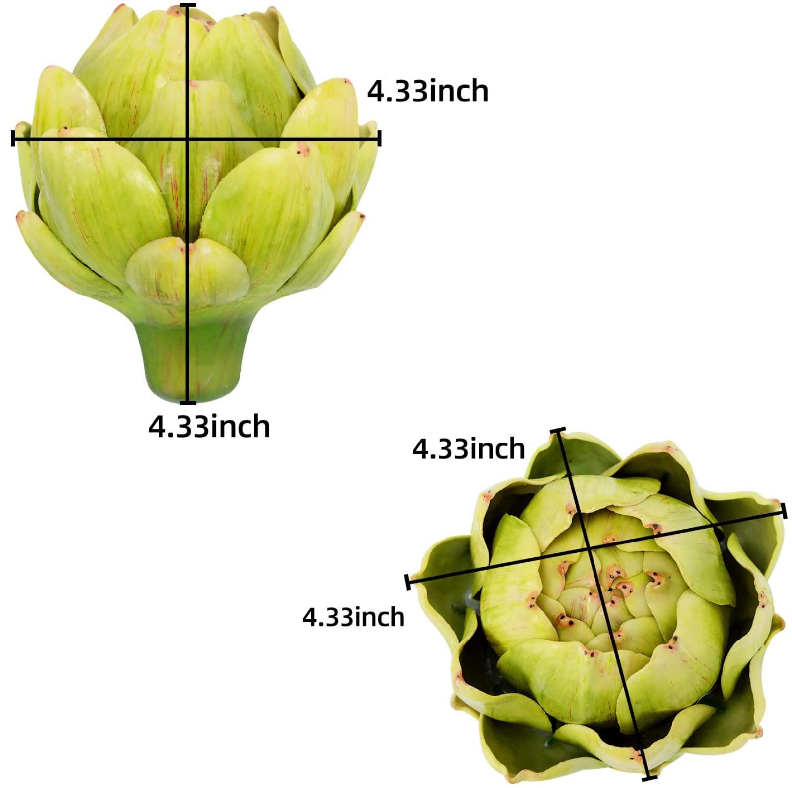 Sxowihz artichoke texture close-up reveals lifelike detail.