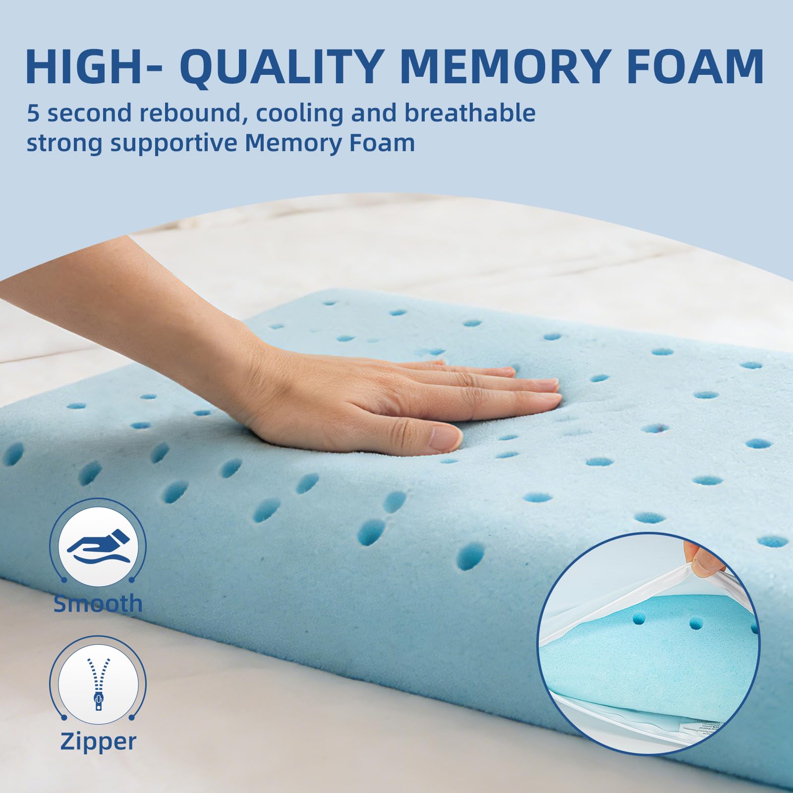 Sycoodeal ergonomic neck support aligns spine for soothing comfort.