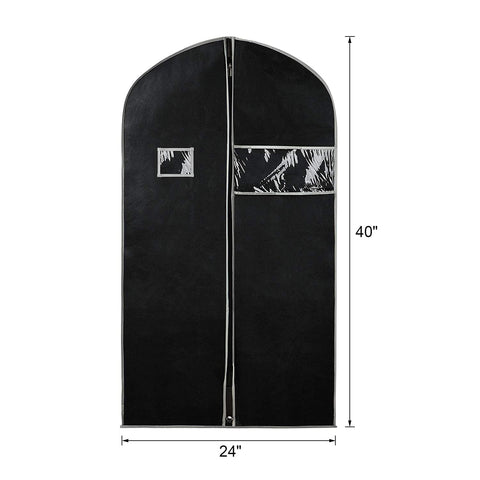Syeeiex 40-inch suit bag with durable zipper keeps garments secure.