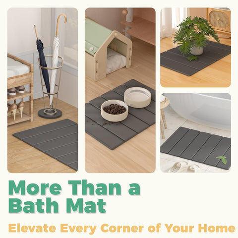 SYIPO stone bath mat minimalist dark gray style suits any décor