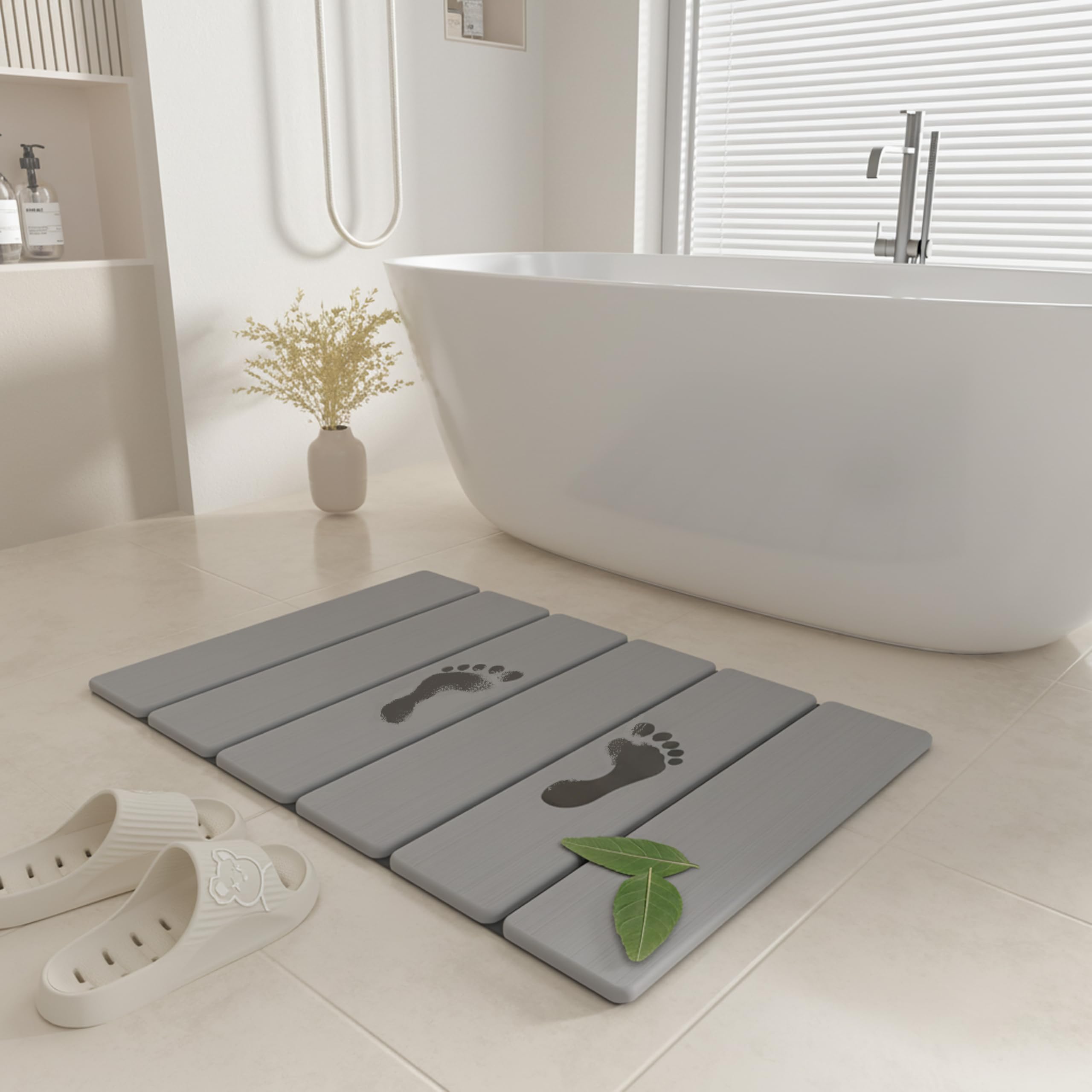 SYIPO stone bath mat quick-drying surface after shower