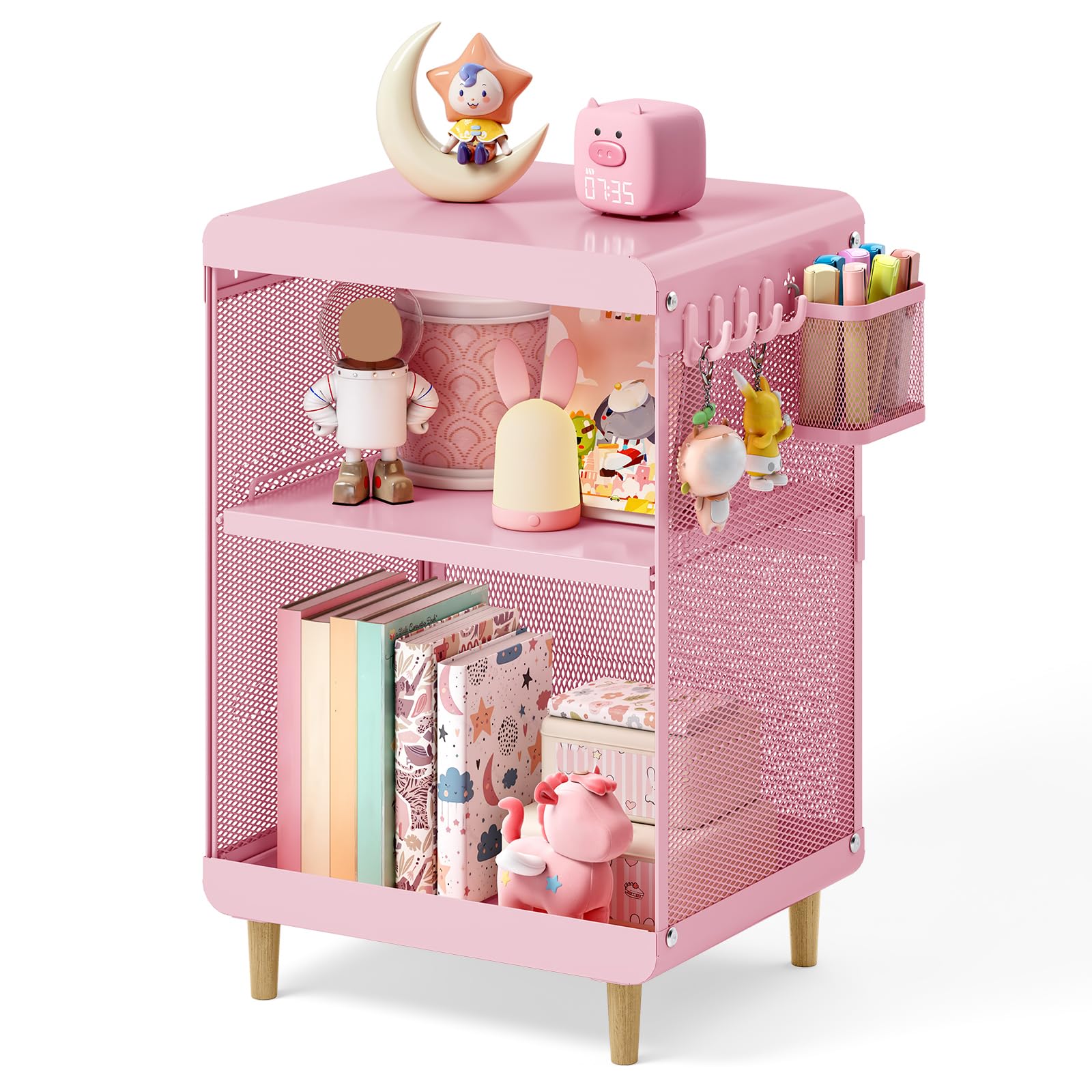 SYKIARIOL Nightstand with rounded edges enhances safety during play