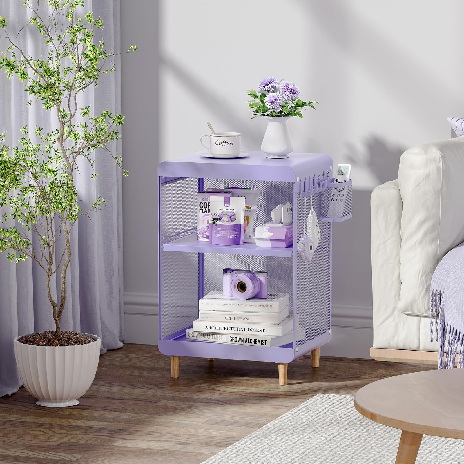 SYKIARIOL stylish pastel finish complements playful decor.