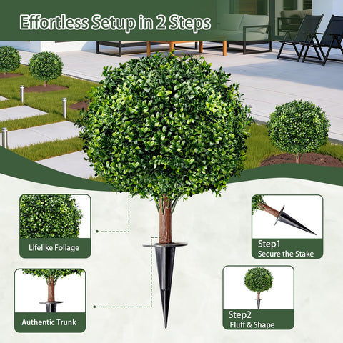 SylvanVerse 18-inch topiary ball adds elegant symmetry to indoor spaces