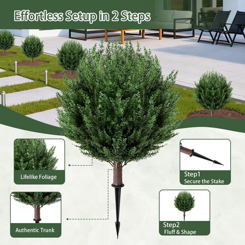 SylvanVerse outdoor topiary 2ft enhances porch and entryway décor.