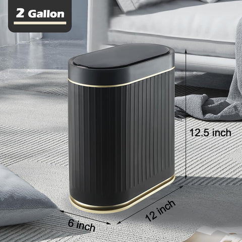 SYNCVIBE sensor trash bin in action with automatic lid opening.