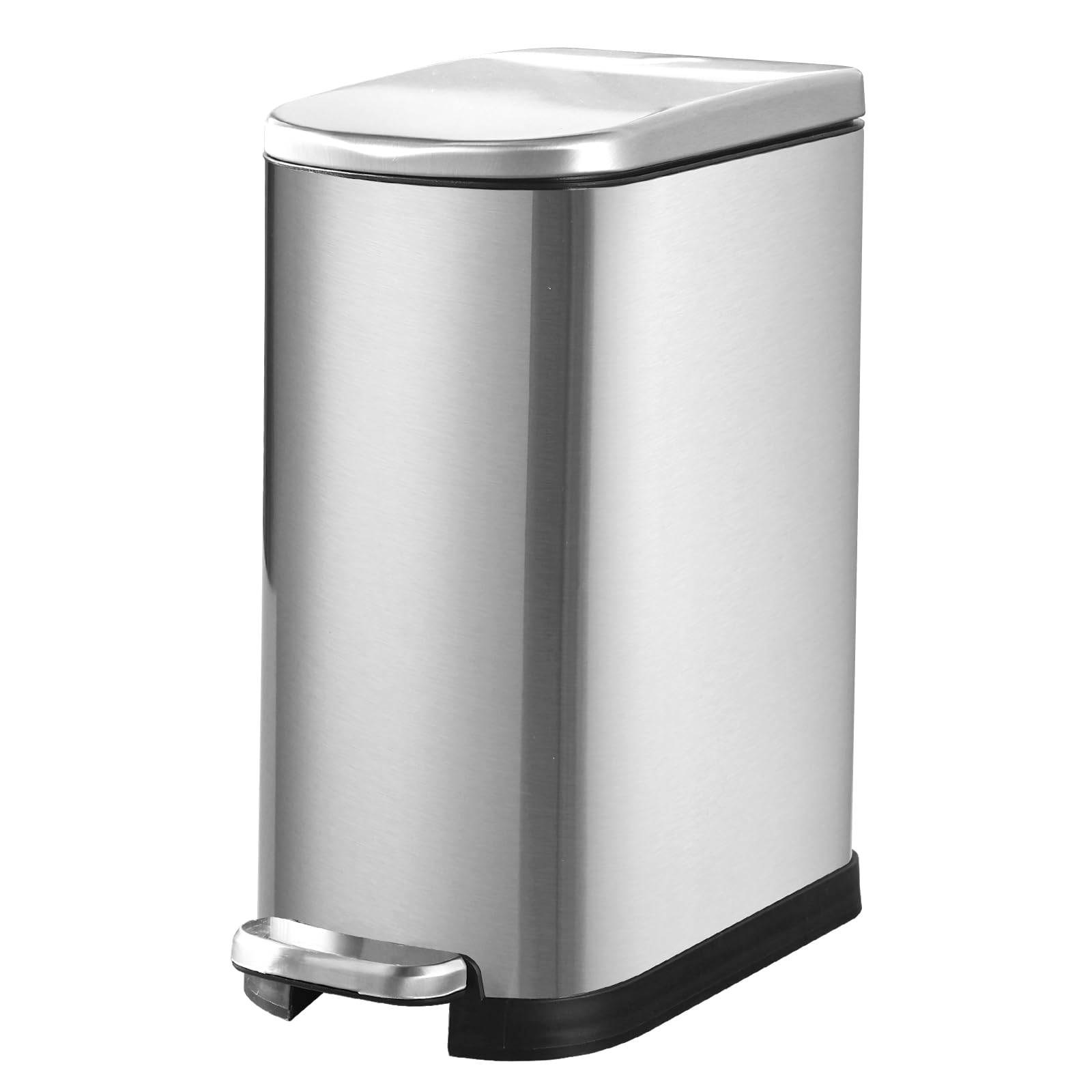 SYNCVIBE bathroom trash can with soft-close lid for quieter disposal