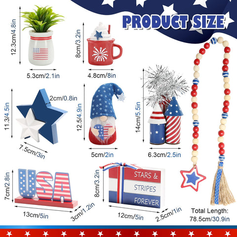 SYNCVIBE classic patriotic decor set ideal for year-round use