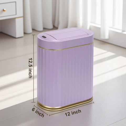 SYNCVIBE motion-sensor activation demonstrates quick hands-free lid opening for easy disposal.