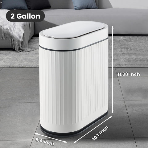 SYNCVIBE motion sensor trash bin enables touchless use in kitchens or bathrooms.