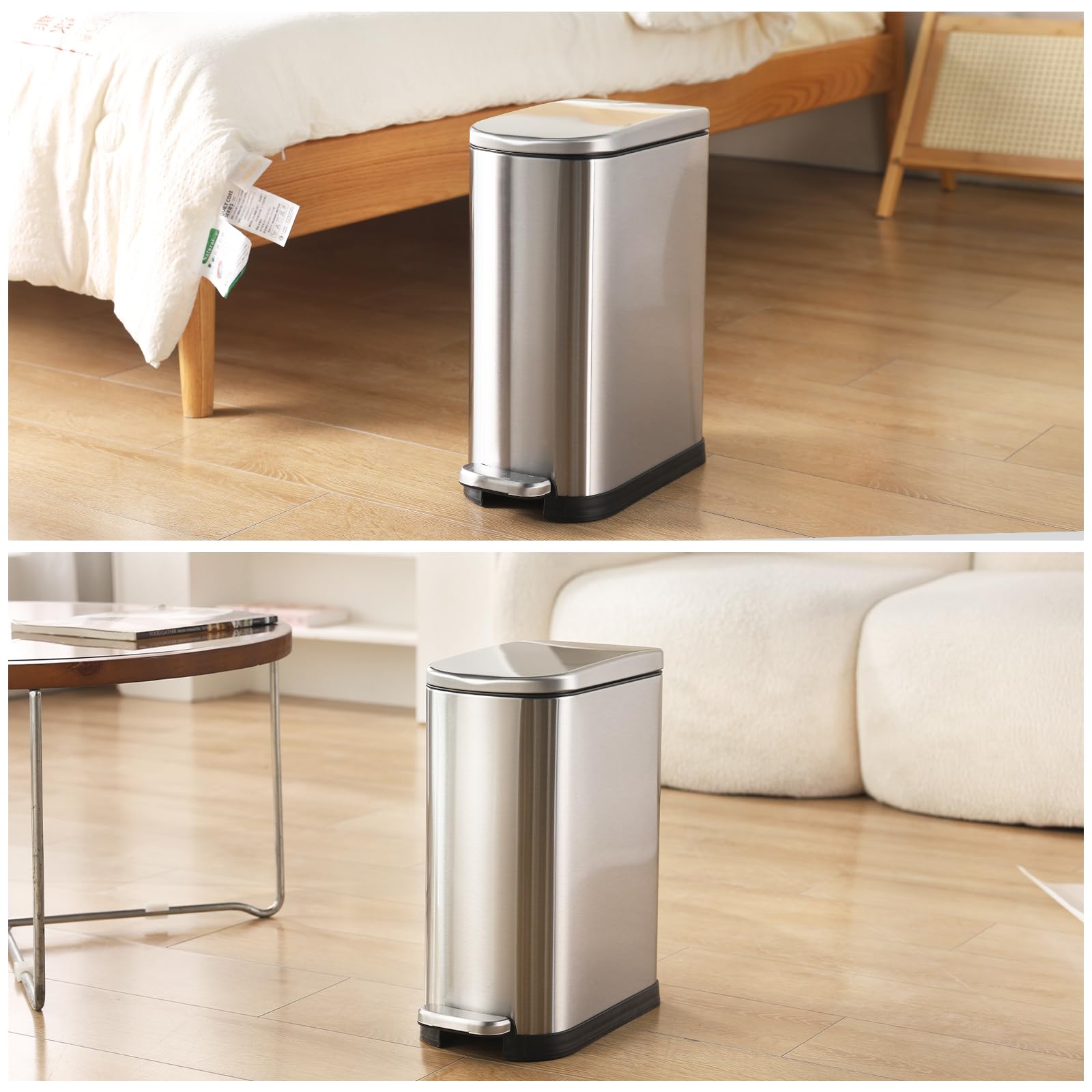 SYNCVIBE portable trash bin suitable for bedroom, kitchen or office