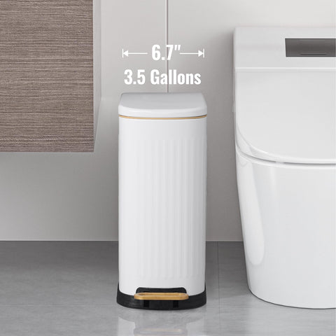 SYNCVIBE trash can foot-pedal design for hands-free use