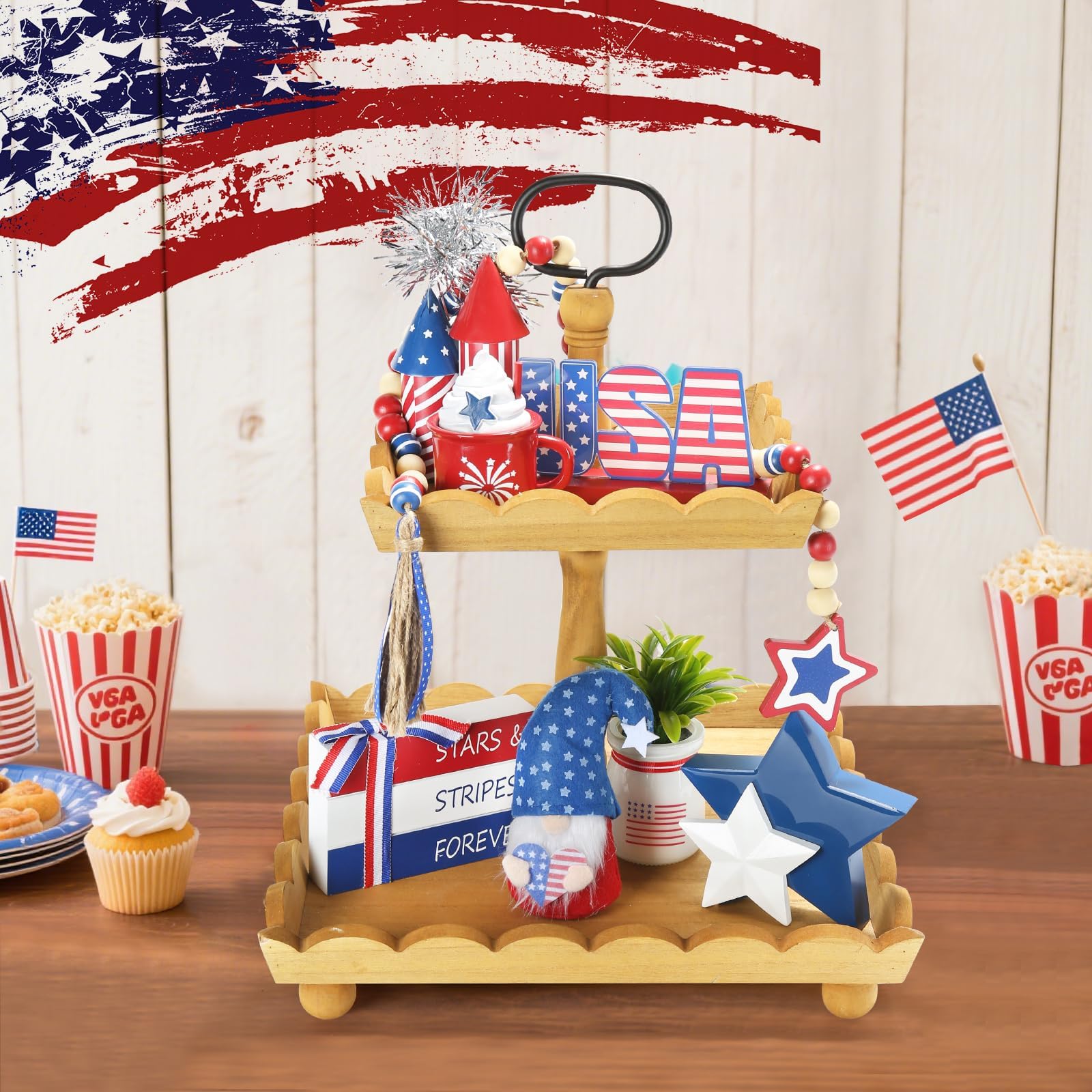 SYNCVIBE star-spangled fireworks decor adds patriotic shine to shelves