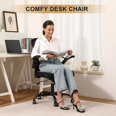 Synorla ergonomic chair offers four inch height adjustment for a customizable fit.