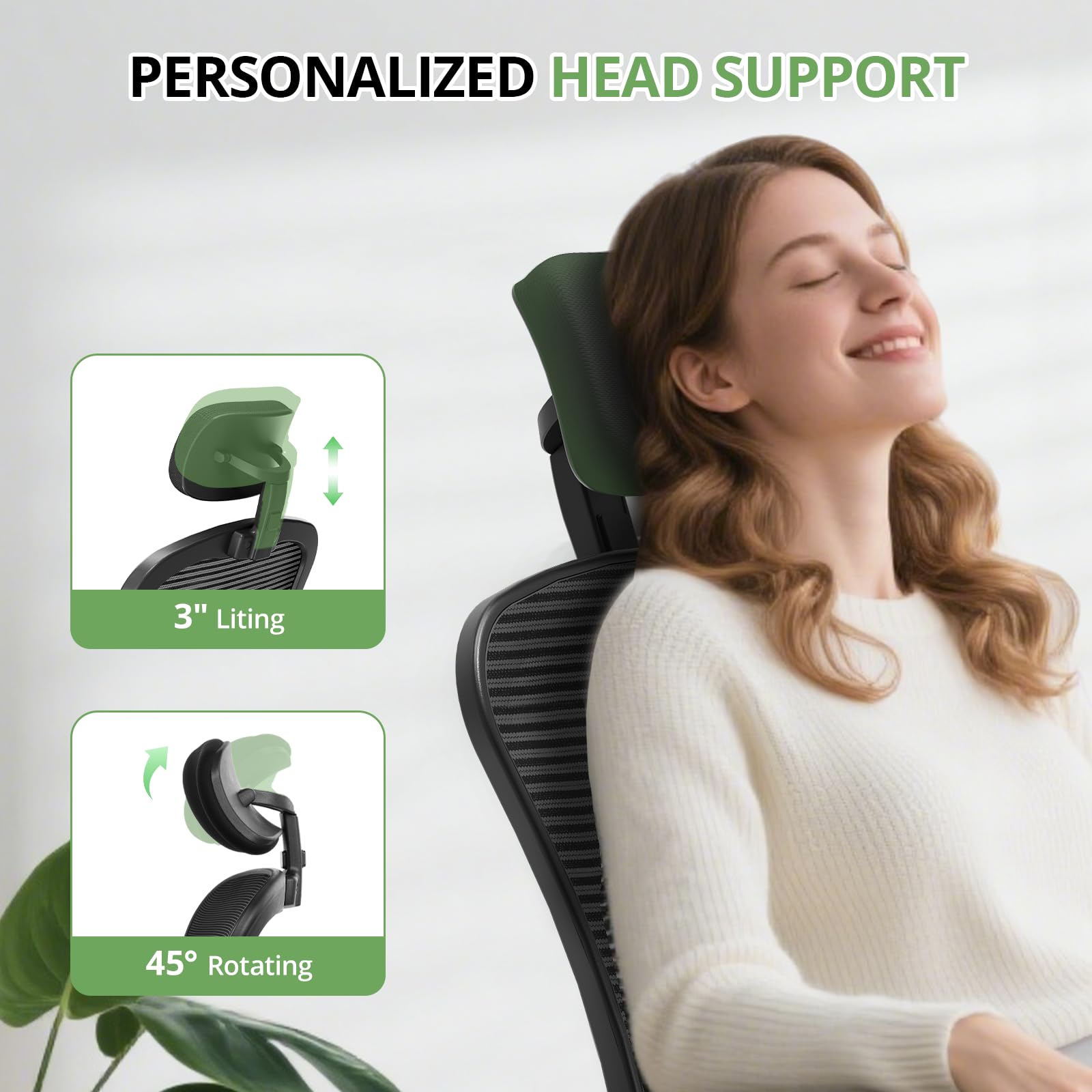 Synorla 3.1 inch cushion delivers soft support for long sitting sessions.