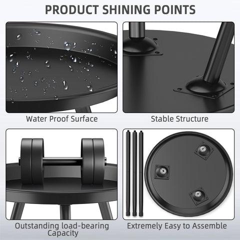 SYQ table dimensions 12.6 by 20.2 inches suited for compact spaces.