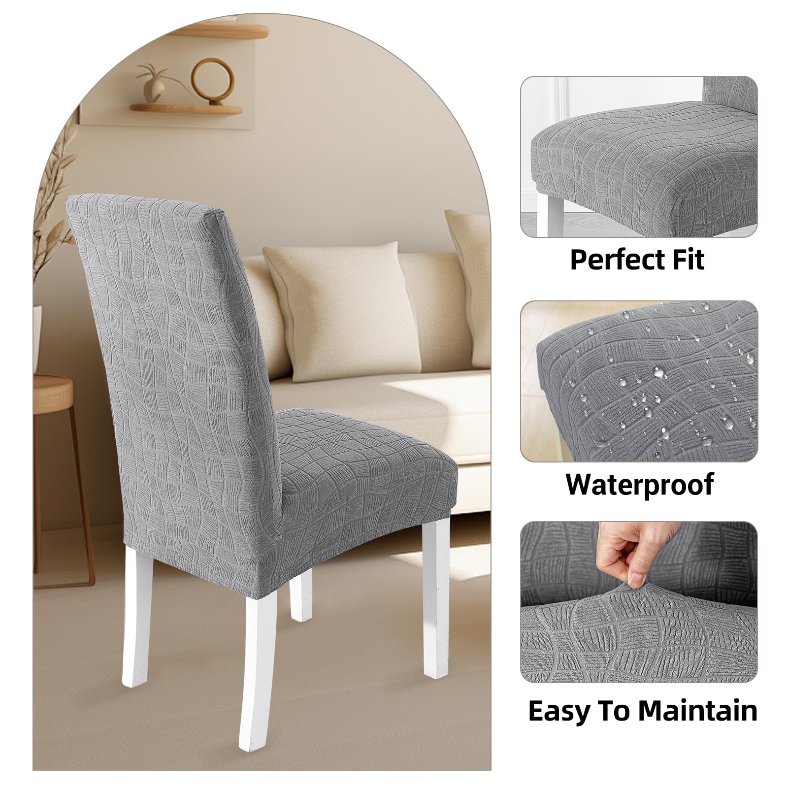 SYSLOON protective chair covers guard against dirt and wear in busy kitchens.