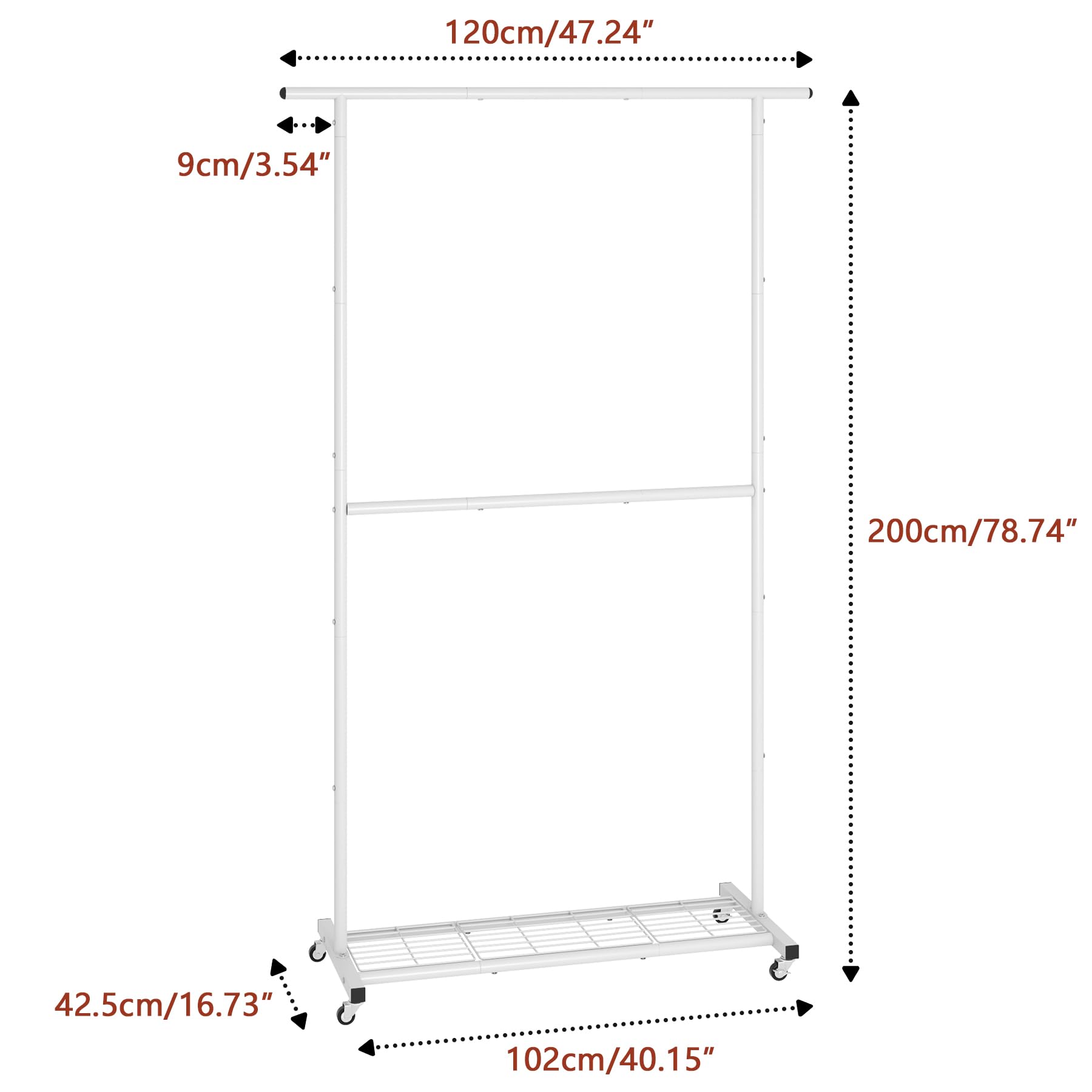 Sywhitta bottom mesh shelf adds shoe storage and stability