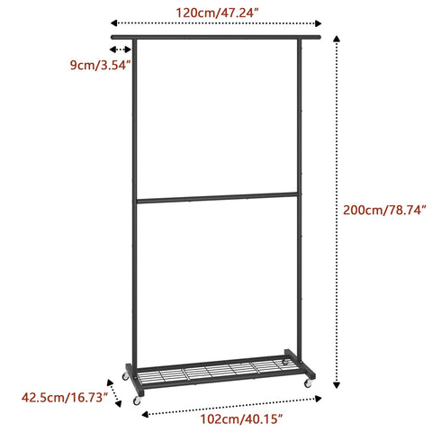 Bottom mesh storage on the Sywhitta rack for shoes or boxes.