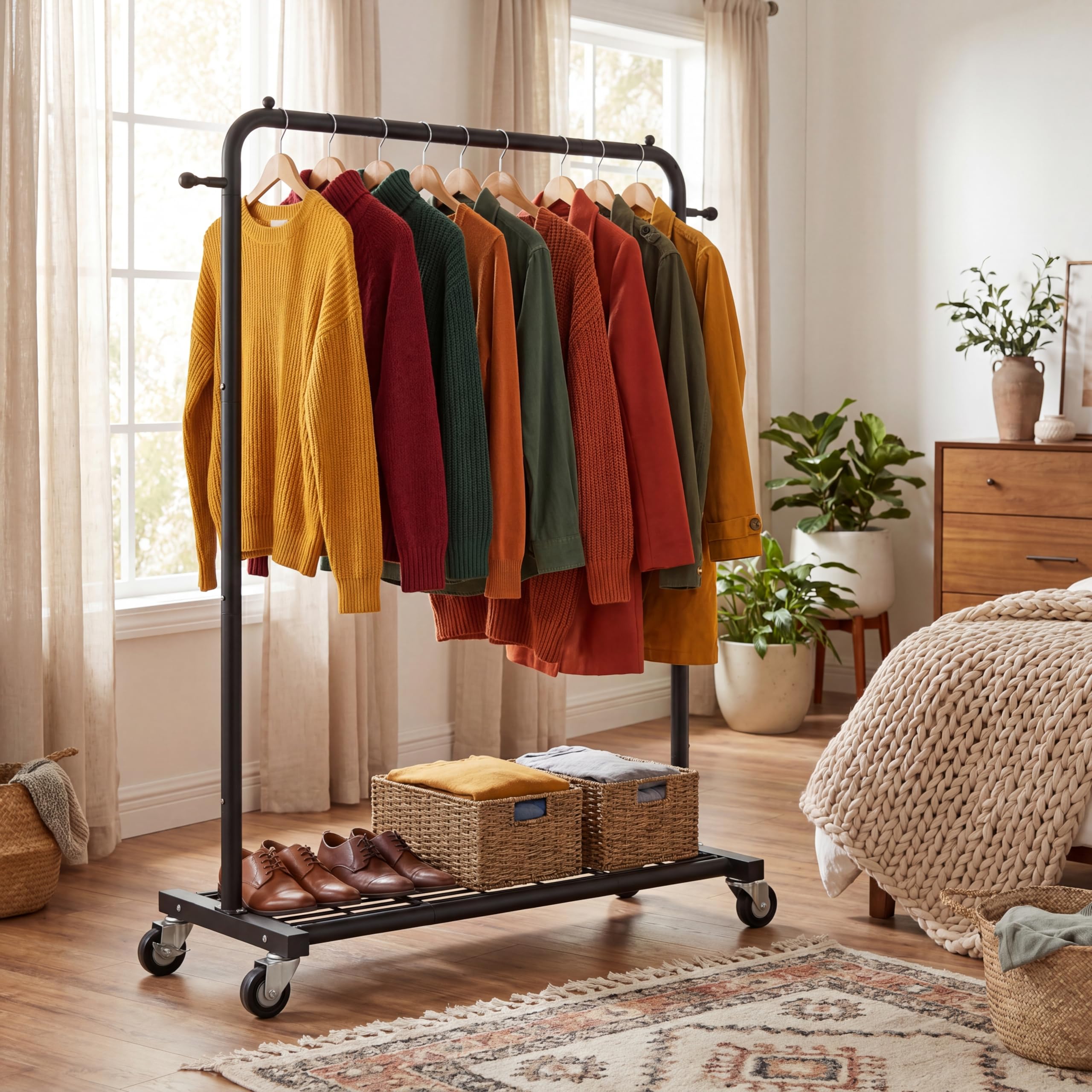 Sywhitta lockable wheels ensure stability when you stop to style