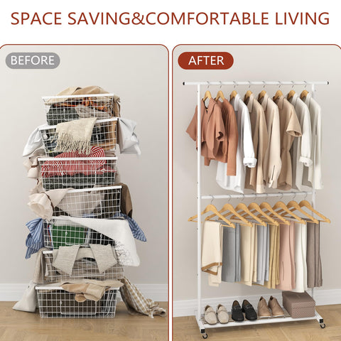 Sywhitta spacious garment rack suitable for shop displays