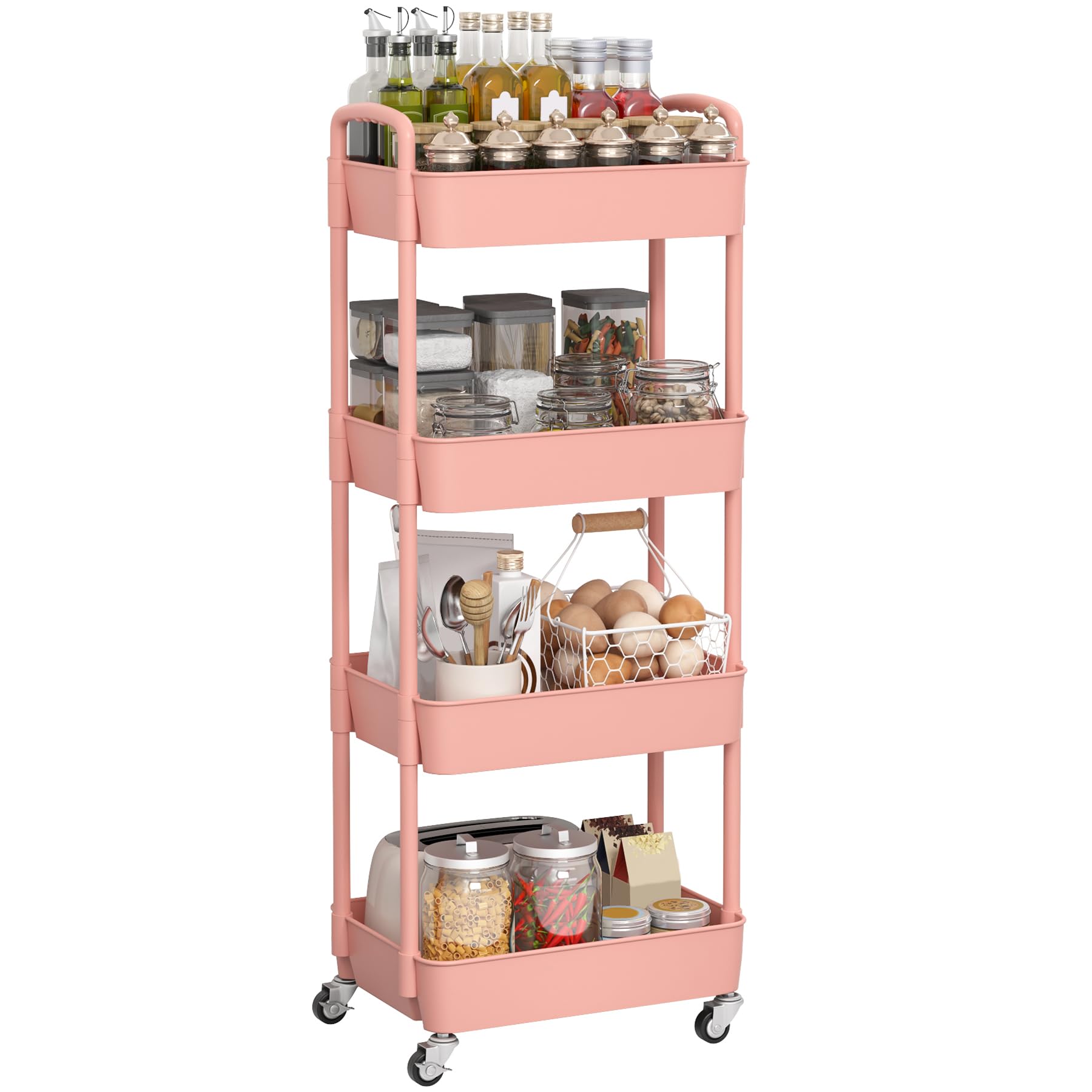 Sywhitta storage cart in living room to tidy surfaces