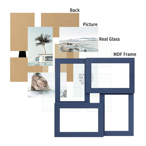 SZYUU 4x6 collage frame features an easy photo change for quick updates