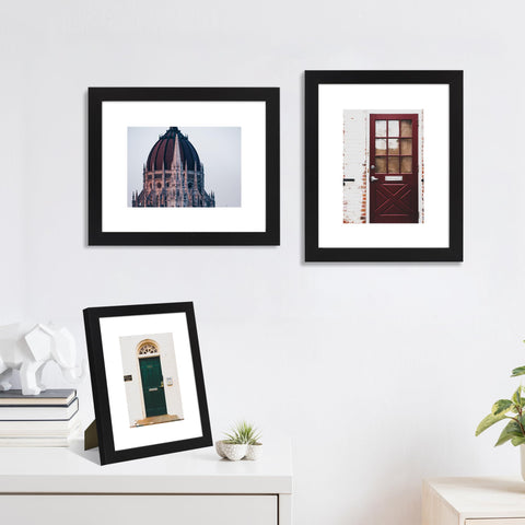 SZYUU frame shows a 5x7 photo with mat for a polished gallery look.
