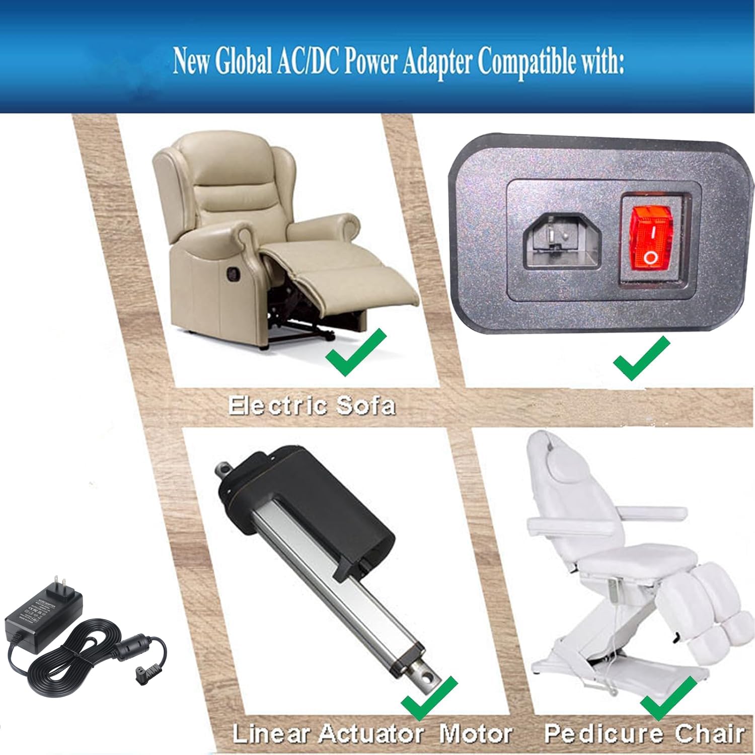 SZCHXSDZ quiet operation during recliner power supply use