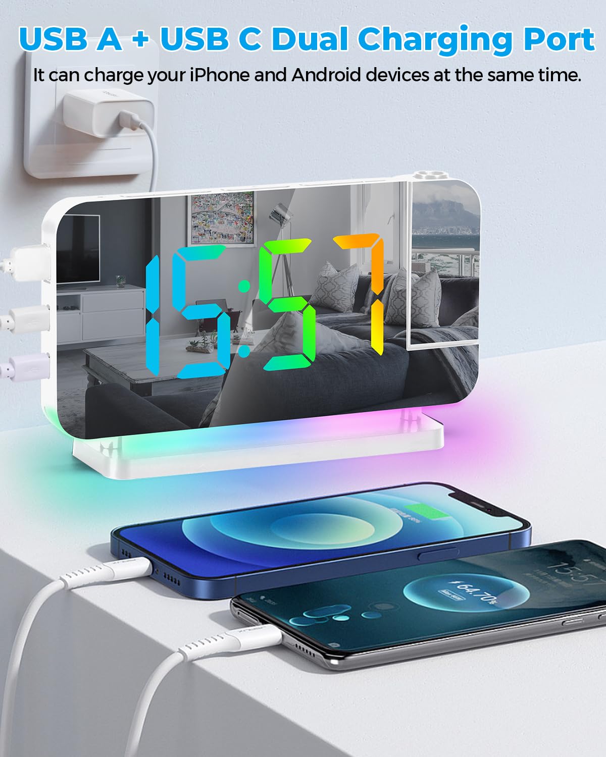 SZELAM dual USB ports simplify bedside device charging