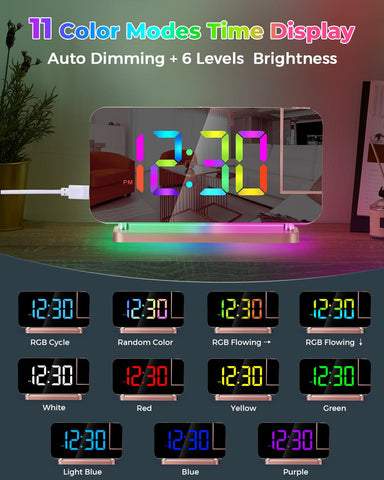 SZELAM built-in night light with ambient color options