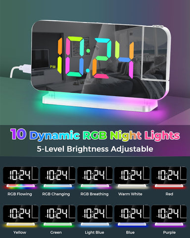 SZELAM night light in 10-color mode creates soothing ambiance