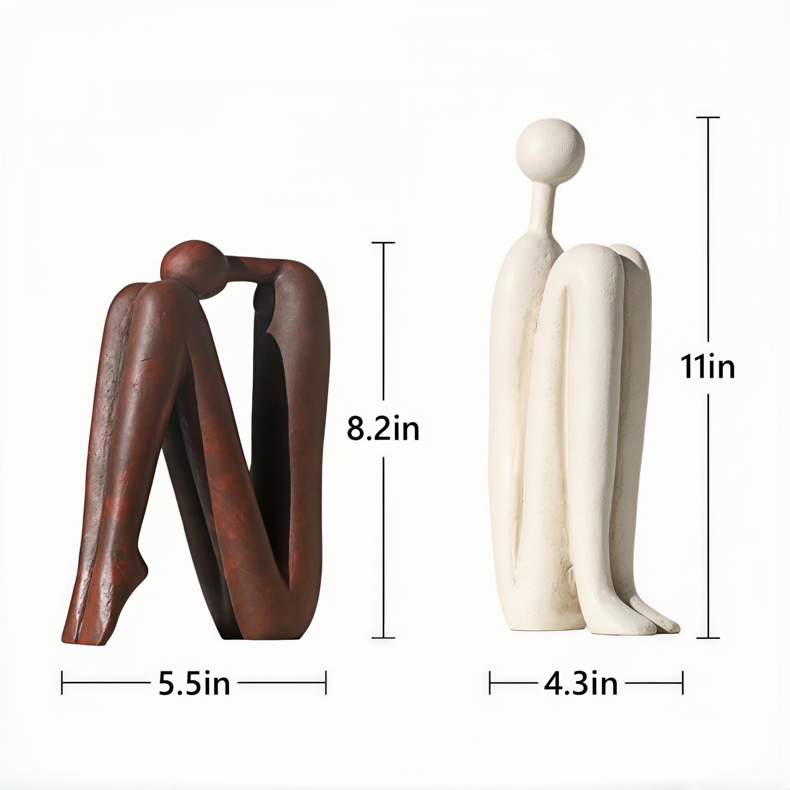 SZGYCSM resin book ends on brown-white finish to enhance modern desks