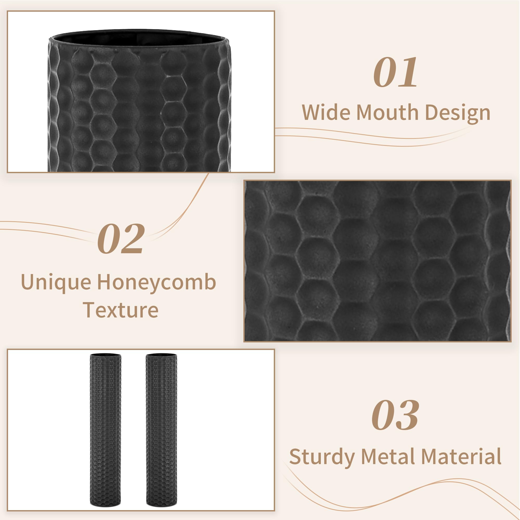 Sziqiqi matte-surfaced vases offer a premium look for living rooms.