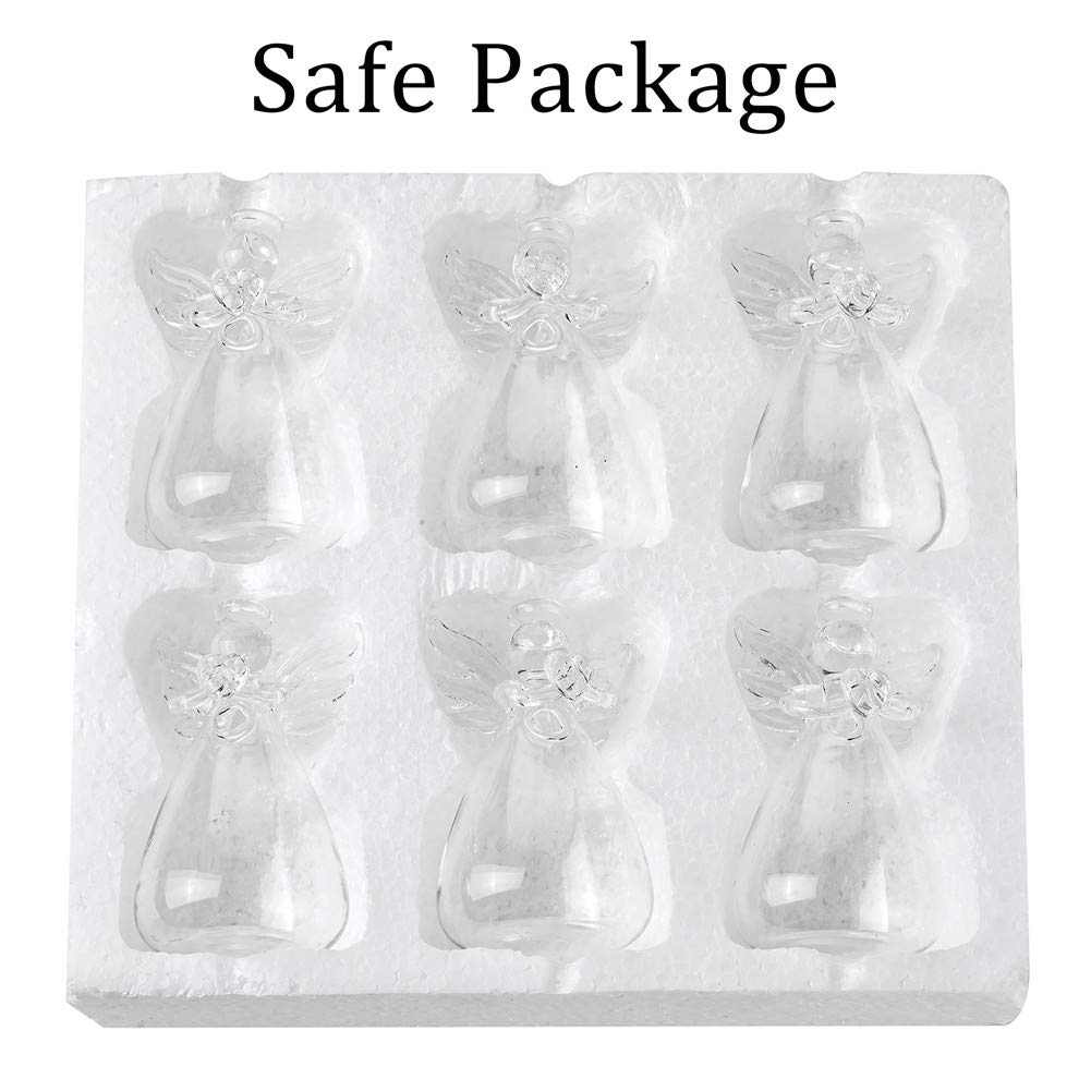 Sziqiqi guardian angel vase packaging with twine ready to gift.