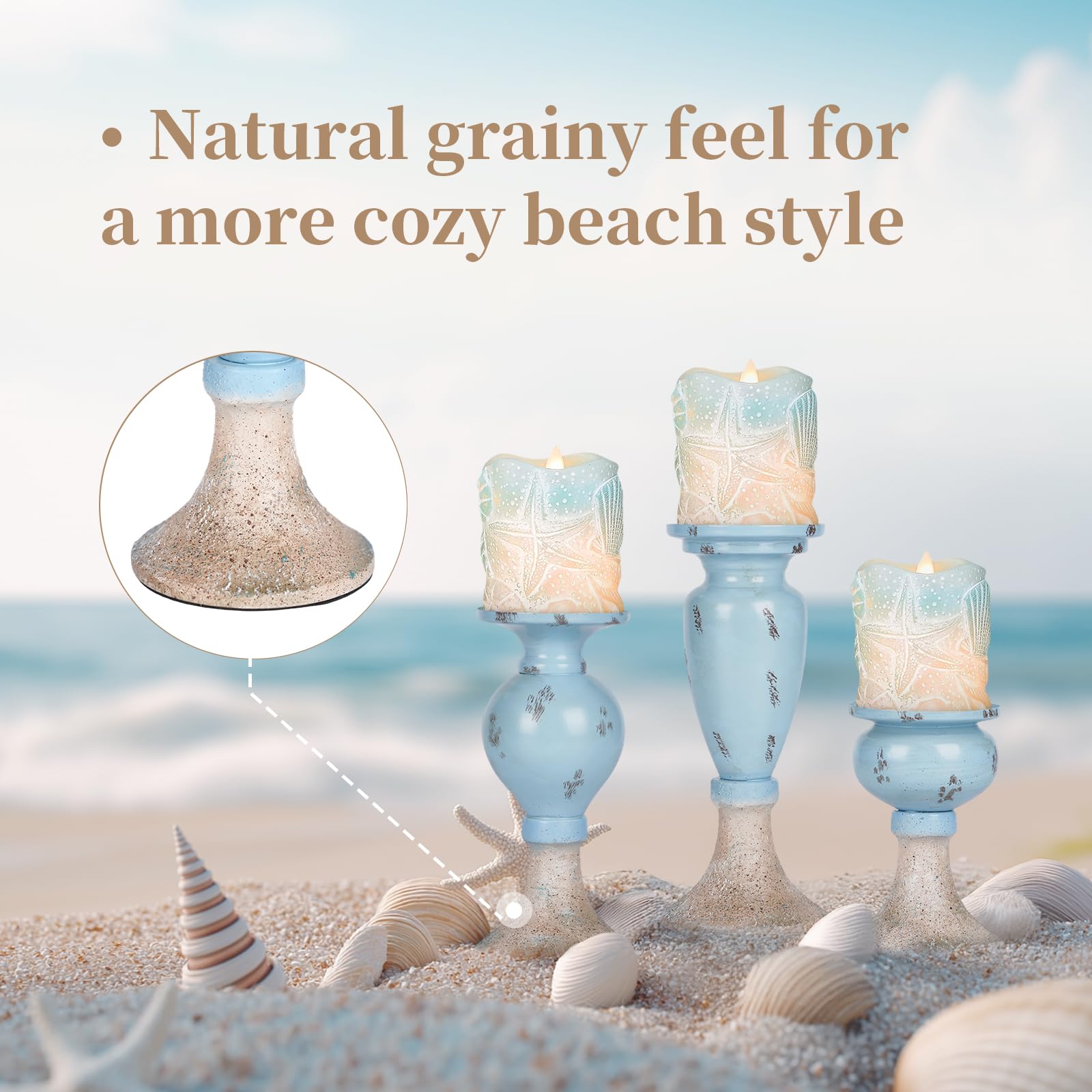 Sziqiqi fits pillar candles up to 3.2 inches for versatile use.