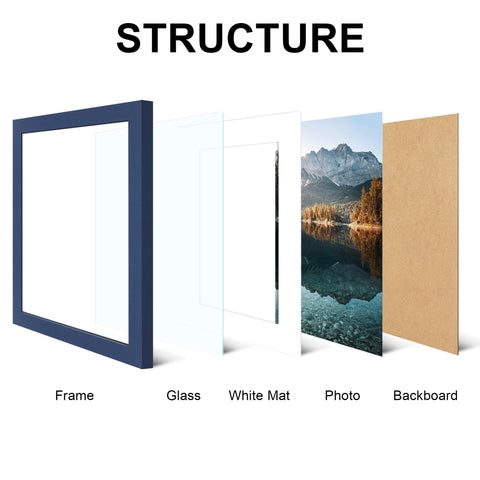 SZYUU 11x14 frame with mat option to fit 8x10 photos neatly