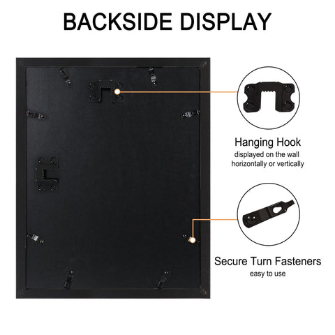 SZYUU spring-loaded back simplifies frame opening.