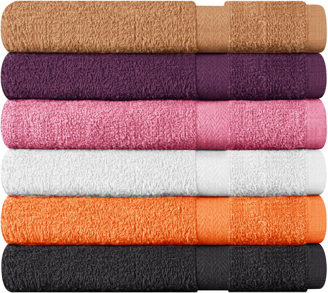 T & L Towel and Linen Mart sky blue towels brighten any guest bath with softness.