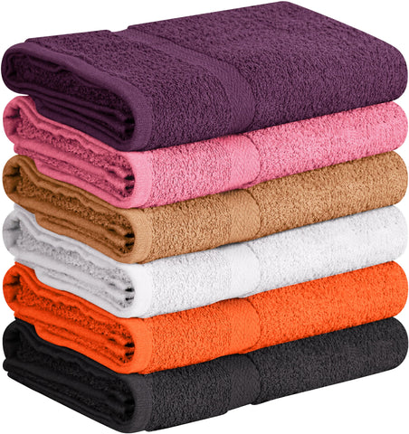 T & L Towel and Linen Mart white bath towels; soft, absorbent daily essential.