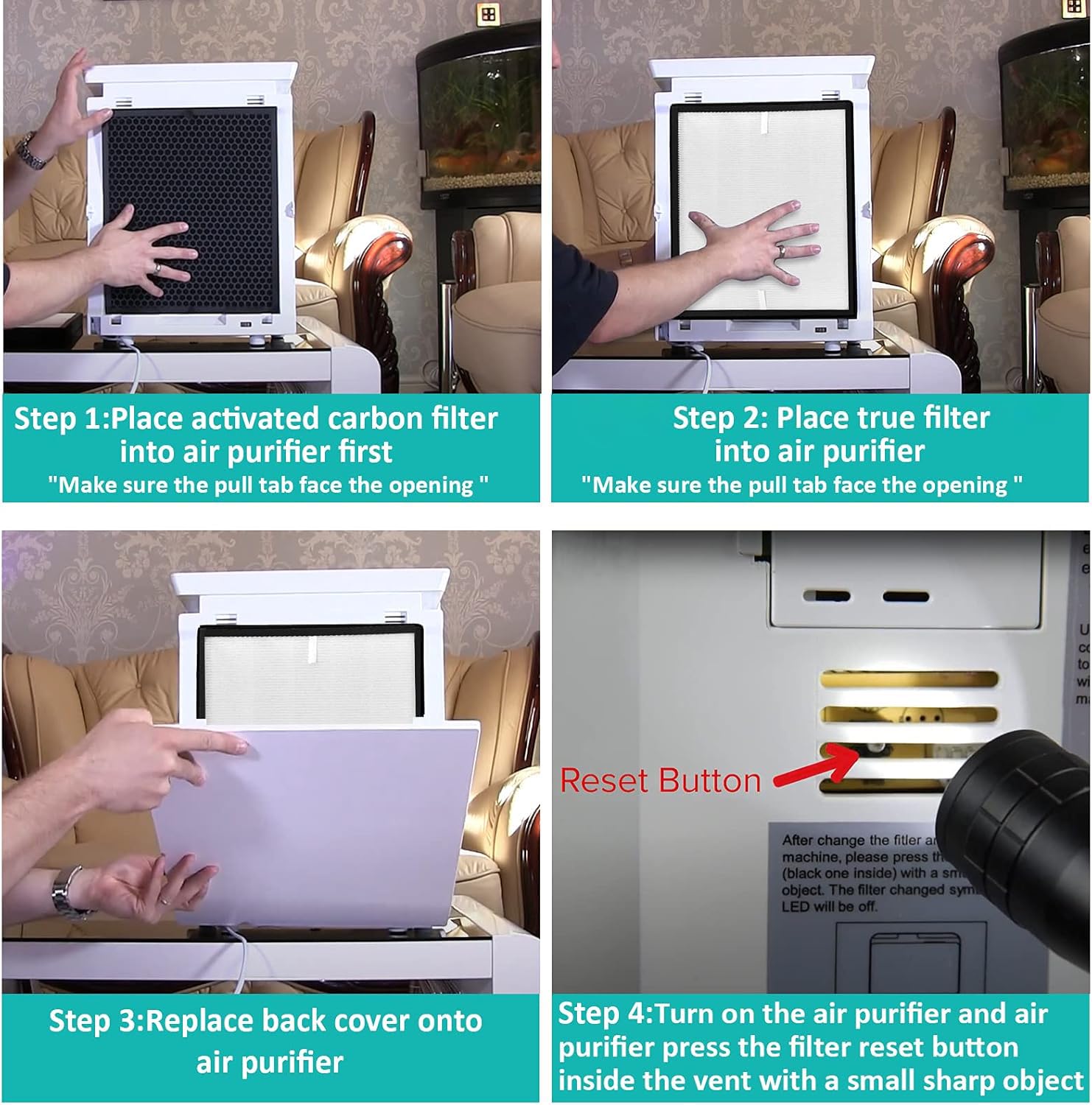 Tablenco Levoit LV-PUR131 activated carbon filters reduce odors