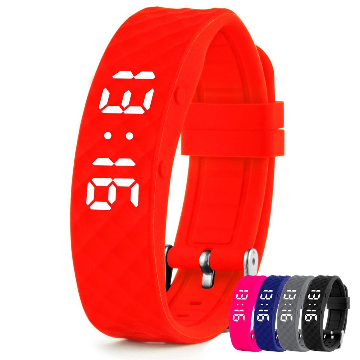 TabTime vibrating alarm reminder watch red improves discreet scheduling and daily reminders.