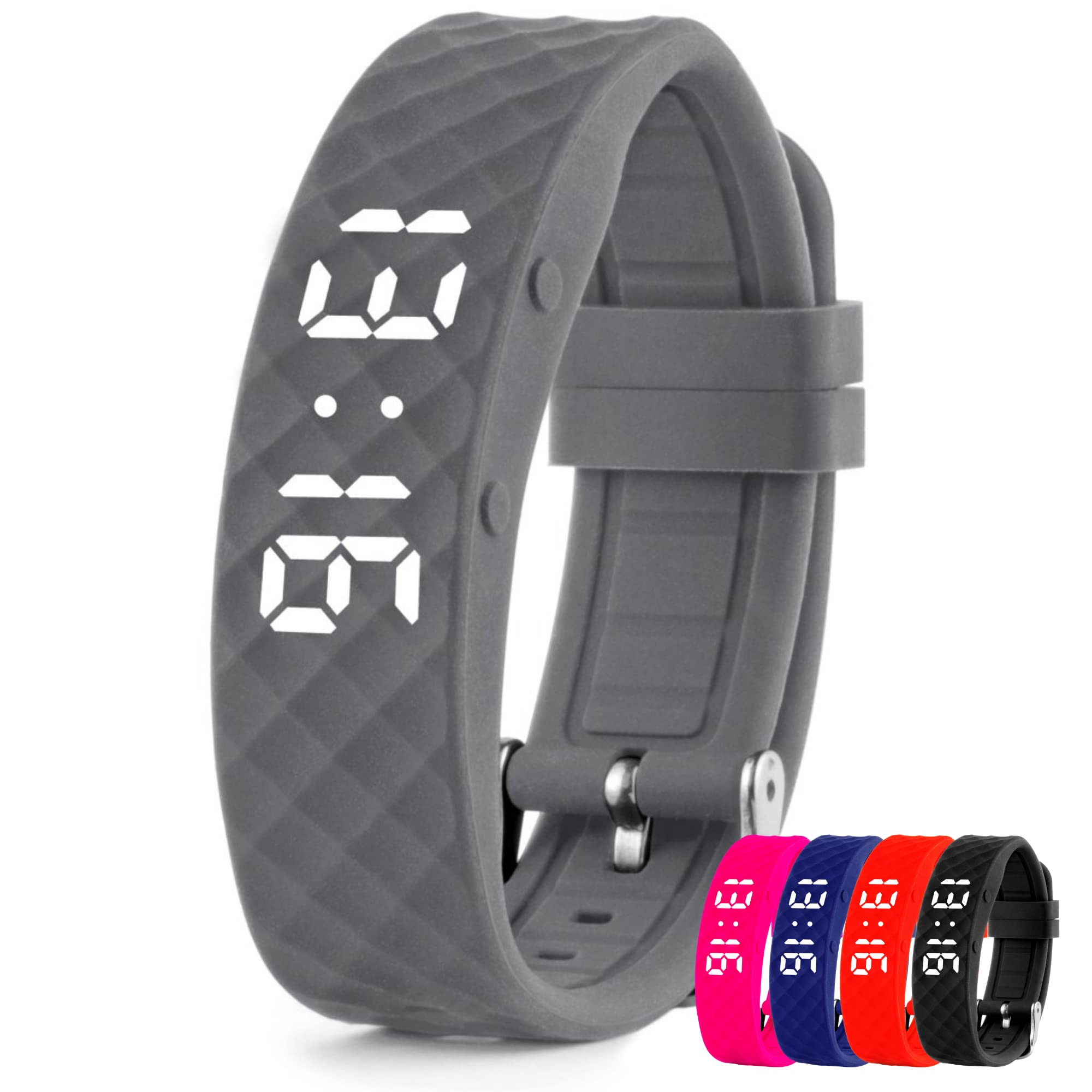 Tabtime vibrating alarm wristband close-up showcasing discreet reminders for medication and routines.